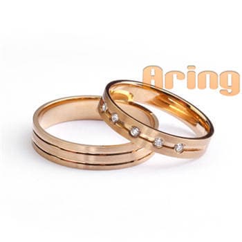 Wholesale solid 14k rose gold natural diamond wedding rings